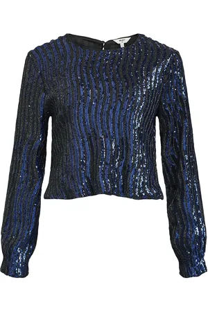 Object Objdotti Sansiba Re L/S Top 135 Blue