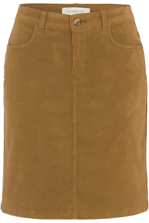 Newhouse Lisa Minicord Skirt Brown