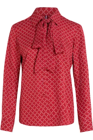 Tommy Hilfiger Diamond Monotype Vis Reg Blouse Red