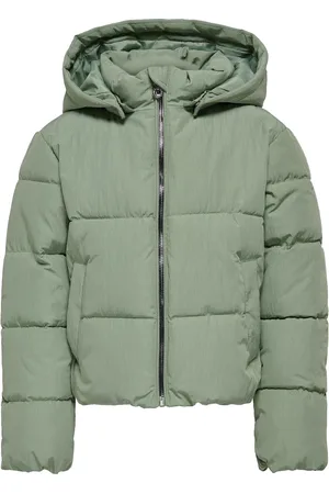 ONLY Kmgdolly Short Puffer Jacket Otw Green