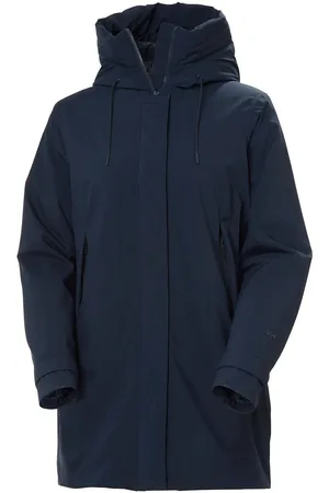 Helly Hansen W Victoria Ins Mid Rain Jacket Navy