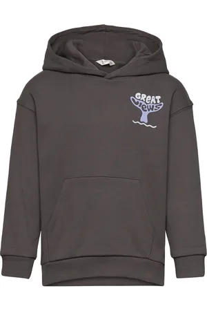 MANGO Surf Printed Sweatshirt Grey