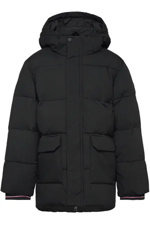 Tommy Hilfiger Monotype Ribstop Puffer Jacket Black