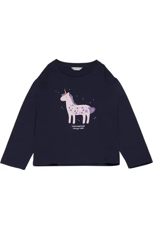 MANGO Embroidered Details Print T-Shirt Navy