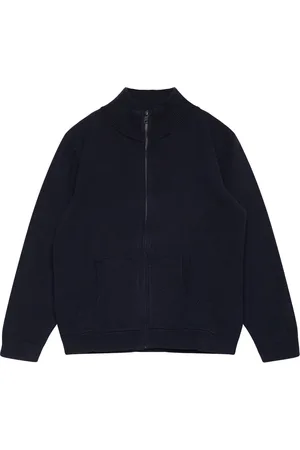 MANGO Zipped Cardigan Navy
