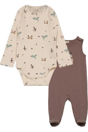 FIXONI Set W. Rib Body & Romper Beige