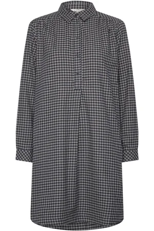 TOM TAILOR Checked Flanell Dress Navy