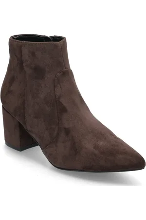 Bianco Biadevived Ankle Boot Faux Suede Brown