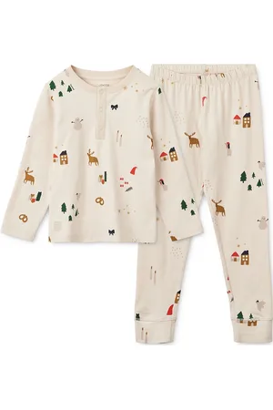 Liewood Wilhelm Printed Pyjamas Set Beige