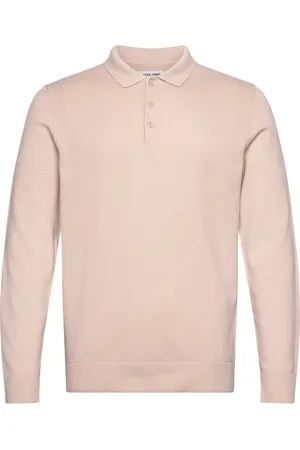 JACK & JONES Jjfred Knit Ls Polo Aw24 Jack & J S Pink