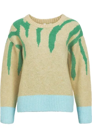 Object Objrabu Knit L/S Re Pullover 134 Cream