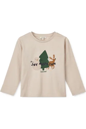 Liewood Apia Placement Longsleeve T-Shirt Beige