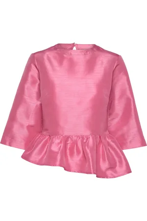 Stella Nova Crispy Peplum Blouse Pink