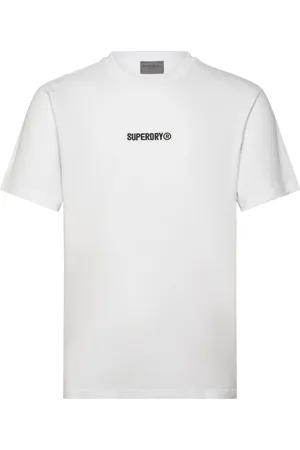 Superdry Micro Logo Graphic Loose Tee White