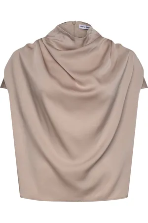Ahlvar Gallery Milly Silk Top Beige