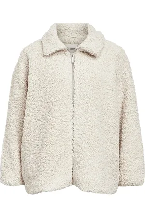 Object Objpenny Lo Teddy Jacket 134 Cream