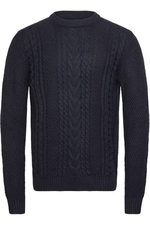JACK & JONES Jjcraig Knit Crew Neck Aw24 Jack & J S Navy