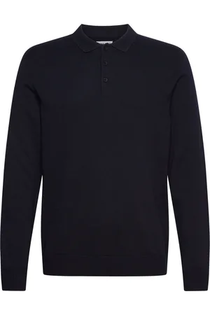 JACK & JONES Jjfred Knit Ls Polo Aw24 Jack & J S Navy