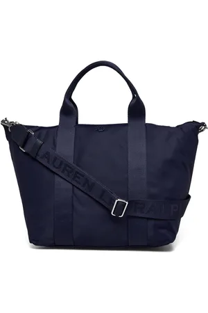 Ralph Lauren Nylon Extra-Large Stevie Tote Bag Navy