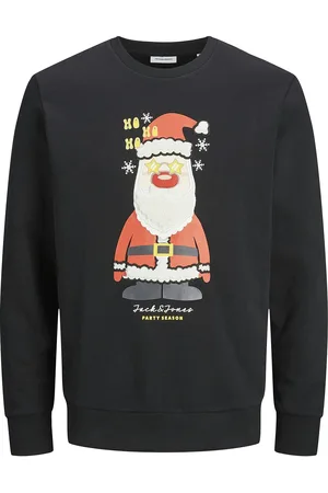 JACK & JONES Jjxmas Jolly Sweat Crew Neck Jack & J S Black