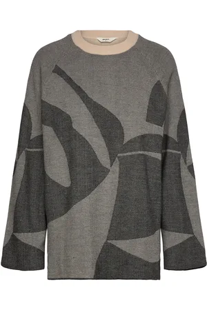 Object Objsif Lo L/S Knit Pullover Div Grey