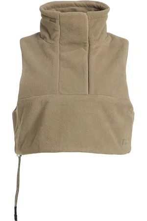 Rethinkit Polar Fleece Collar Vest Campfire Beige