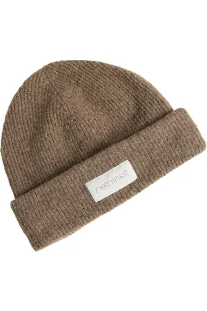 Rethinkit Knitted Wool Beanie Snug Brown