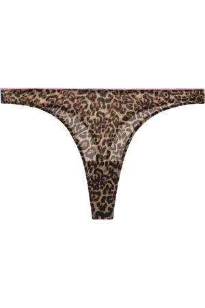 Understatement Mesh Thong Brown
