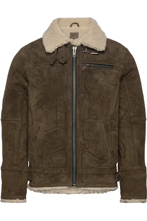 Jofama Axel Classic Pile Suede Jacket Green
