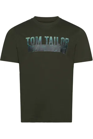 TOM TAILOR Photo Print T-Shirt Khaki