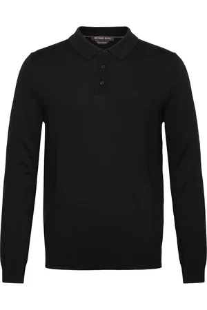 Michael Kors Core Merino Ls Polo Black