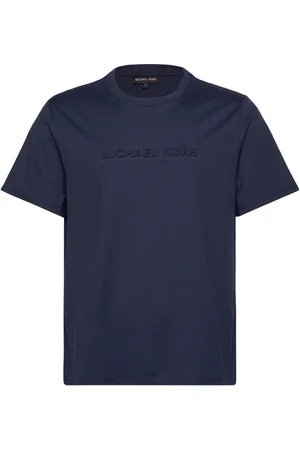 Michael Kors Embossed Logo Tee Blue