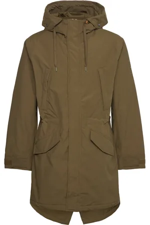 Timberland Water Resistant Fishtail Parka Dark Olive Khaki