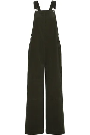 Mads Norgaard Mini Cord Finn Overalls Khaki