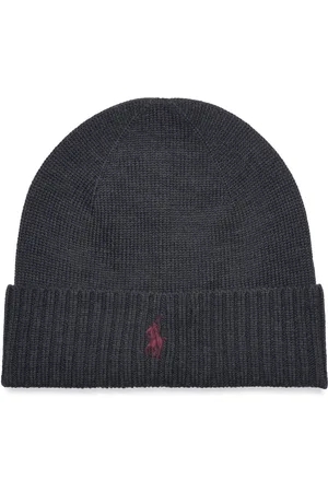 Ralph Lauren Signature Pony Wool Beanie Grey