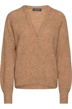 Mos Mosh Mmthora V-Neck Knit Cardigan Beige