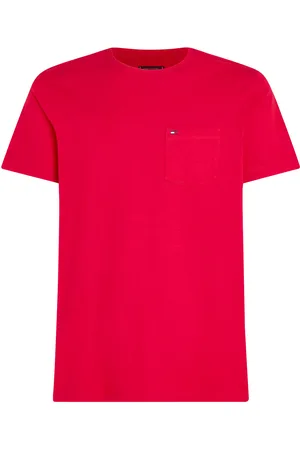 Tommy Hilfiger Essential Solid Pocket Tee Red