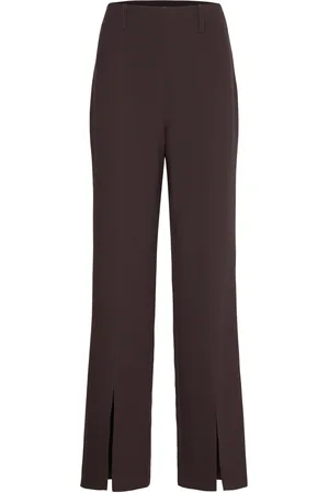 French Connection Whisper Front Split Trouser Brown
