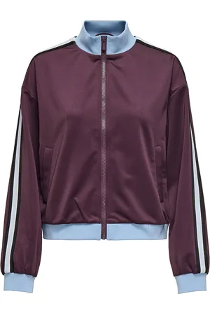 ONLY Onlwarm Up X Track Zip Jacket Pnt Burgundy