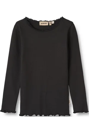 WHEAT Rib T-Shirt L/S Reese Black