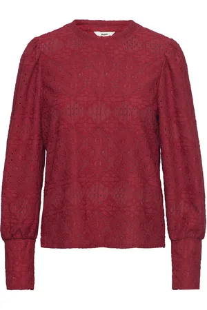 Object Objfeodora L/S Top Noos Burgundy