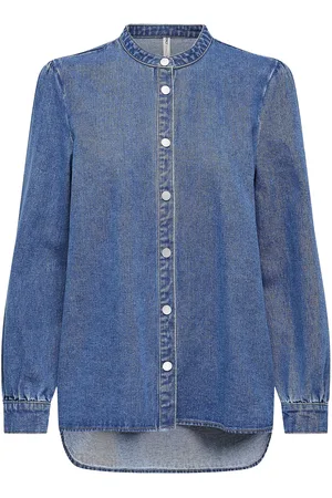 ONLY Onlbelle L/S Shirt Dnm Gua Blue
