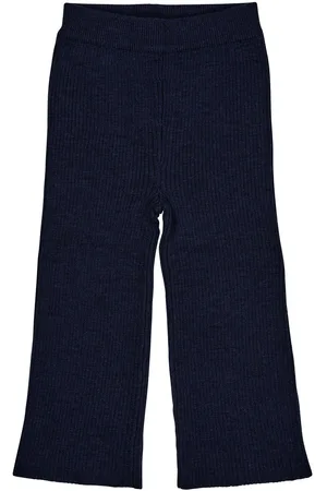 Copenhagen Colors Merino Wide Rib Pants Navy