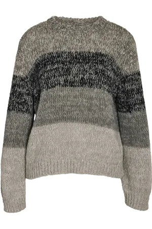 Noisy May Nmnanna L/S O-Neck Knit Fwd Grey