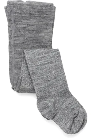 Smallstuff Wool Tights, Aubergine Grey
