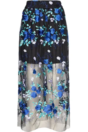 A-View Fuschia Skirt Black