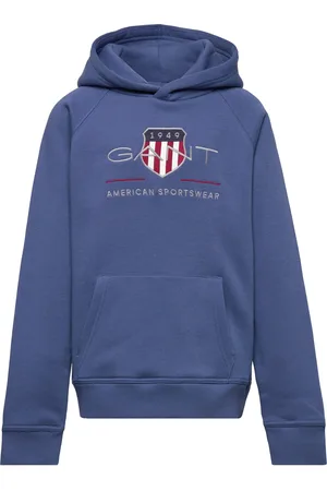 GANT Archive Shield Hoodie Blue