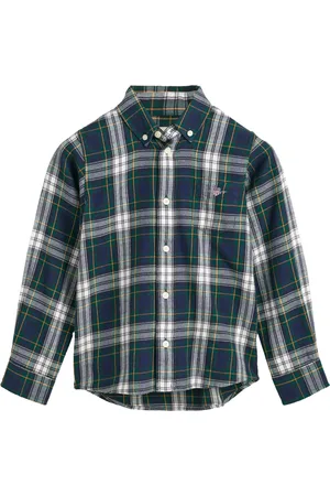 GANT Checked Flannel Bd Shirt Navy