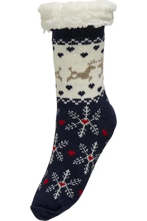 ONLY Kogchristmas Teddy Socks Acc Navy