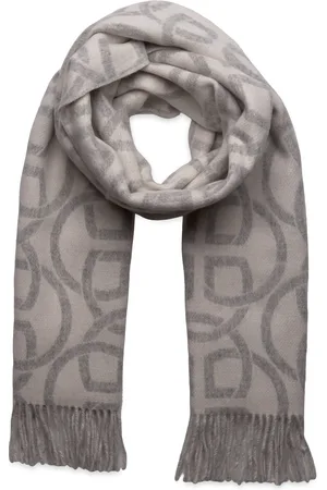 GANT G Pattern Wool Scarf Cream